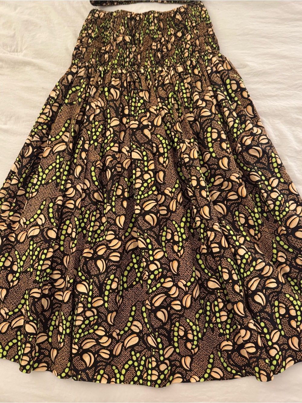 A.L.C.
Catalina Printed Smocked Waist Maxi Skirt - Size 2